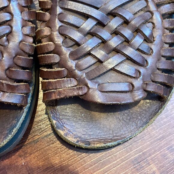Vintage Levi’s Shoes & Boots Leather Huaraches Size 12 Made in Brazil main image 8